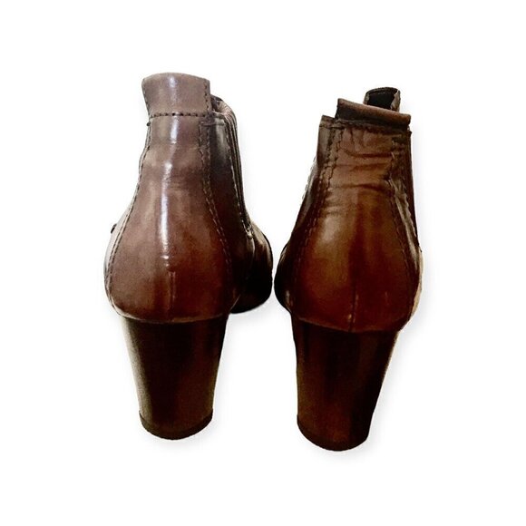 Vintage‎ Y2K Costume National side gore brown booties 38.5 EU - Picture 10 of 14
